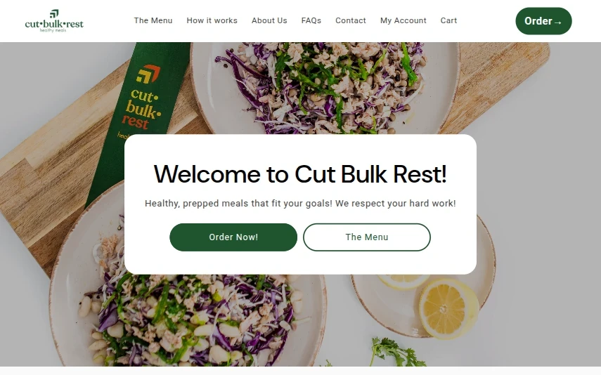 Cut Bulk Rest meal prep online store
